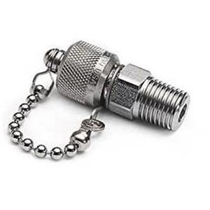 020 0235 14 male NPT x Male Quick Test Fitting with cap 08253