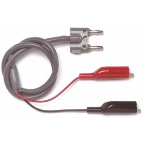2 BA AL Alligator Clip to Double Banana Plug On Twisted Pair Cable 11810