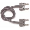 2 BA Double Banana Plugs On Twisted Pair Cable 11809
