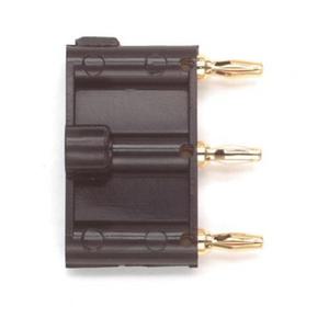 4653 0 Triple Miniature Banana Plug Solderless 12191
