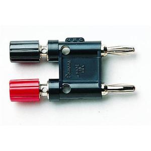 5405 Double Binding Post to Double Banana Plug Adapter Gold Plated 12217