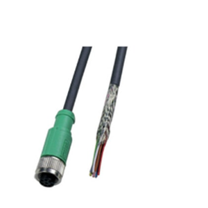 HA010324 Cable M12x1 female free ends 8pins 5m 16 4ft 08080