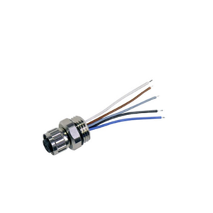 HA010705 Flanged coupling M12x1 5 poles w 50mm 1 97 stranded wire 07984