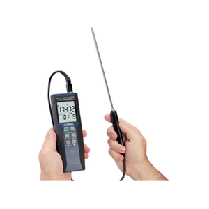 HH376 1 Channel High Precision Handheld RTD w Probe Datalogger 09405