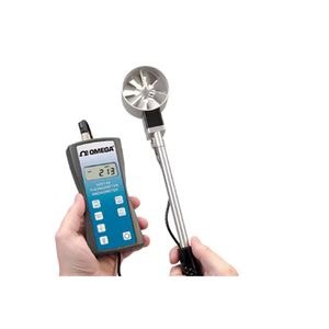 HHF143 B Precision Handheld Rotating Metal Vane Thermo Anemometer Kit 14046