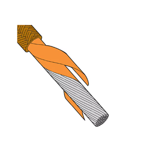 HTMG 1 CU 608 SC 100 Heater Wire Low Outgassing Fiberglass over Mica Insulation 13423