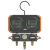 N2 D4 H Manifold Gauge Digital Display 22 Refrigerants 5 Hoses 07574