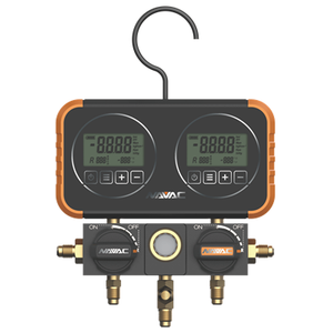 N2 D4 H Manifold Gauge Digital Display 22 Refrigerants 5 Hoses 07574