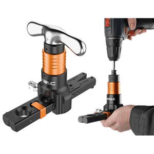 NTF67 D Flaring Tool Hand or Drill Powered 34 Max OD 7 Sizes w Flare Gauge 07592