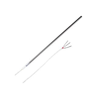 PR 10 E RTD Probe w Insulated Wire Shrink Tube Support 08978