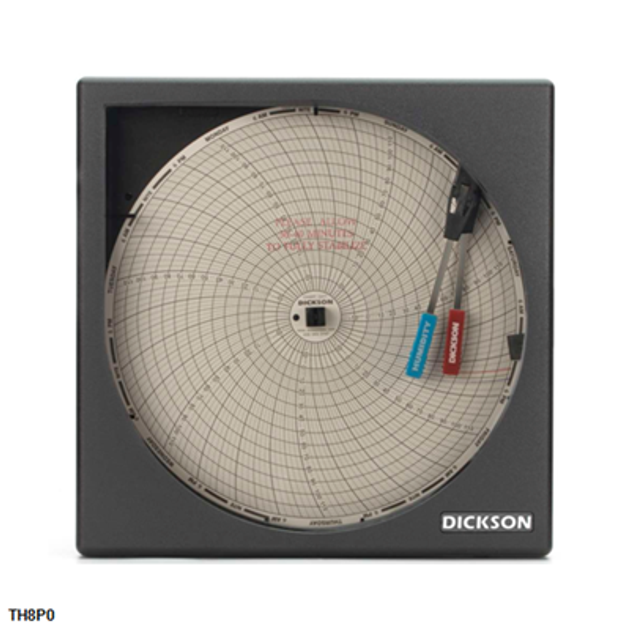 TH8 8 in Temperature & Humidity Chart Recorder | Alpha Controls