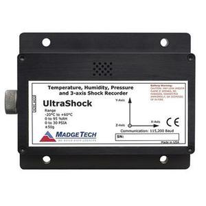 Ultra Shock Temperature Humidity Pressure and Tri Axial Shock Data Logger 03658