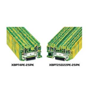 XBPT25 PE Spring Cage Ground Terminal Blocks Vibration Resistant 09351
