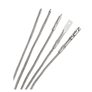 XCIB J High Temperature Inconel Overbraided Silica Fiber Insulated Thermocouples 09216